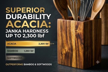 Transform Kitchenware Catalogs: How Acacia Utensil Holders Drive B2B Growth and Sustainable Culinary Design